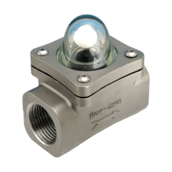 1"  Flow-Mon Ball Type Sight Flow Indicator, 2.7 - 165 L/min
