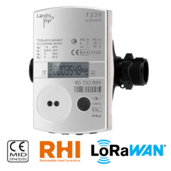½" BSP Landis+Gyr Ultraheat T230 Heat Meter, qp 1.5