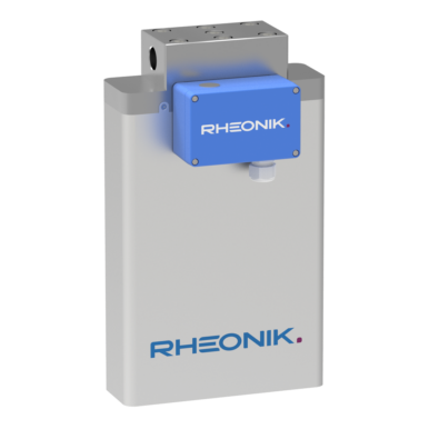 Rheonik RHM 15 Coriolis mass flow meter with high turndown ratio for precise process control.