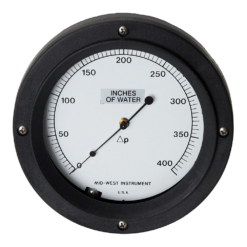 Mid-West Model 106 Bellows Type Differential Pressure Gauge, 3 - 30 PSID