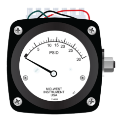 Mid-West Model 121 Piston Type Differential Pressure Gauge, 5 - 100 PSID
