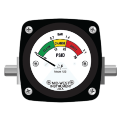 Mid-West Model 122 Piston Type Differential Pressure Gauge, 5 - 100 PSID