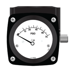 Mid-West Model 124 Piston Type Differential Pressure Gauge, 5 - 400 PSID