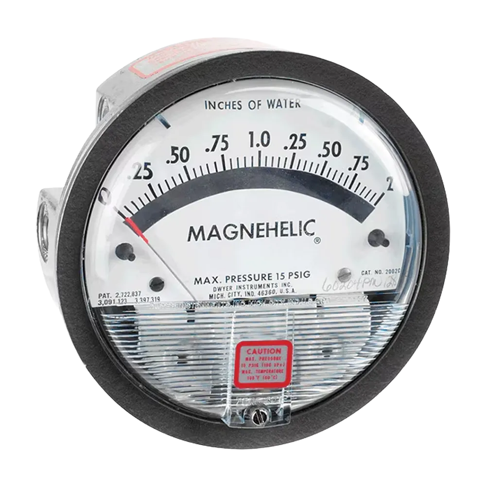 Dwyer Series 2000 Magnehelic differential pressure gauge front view