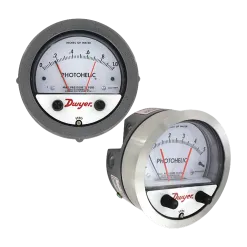 Dwyer Series 3000MR and 3000MRS Photohelic differential pressure switch gauge