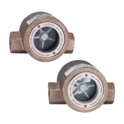 Dwyer SFI-100 sight flow indicator with rotating impeller
