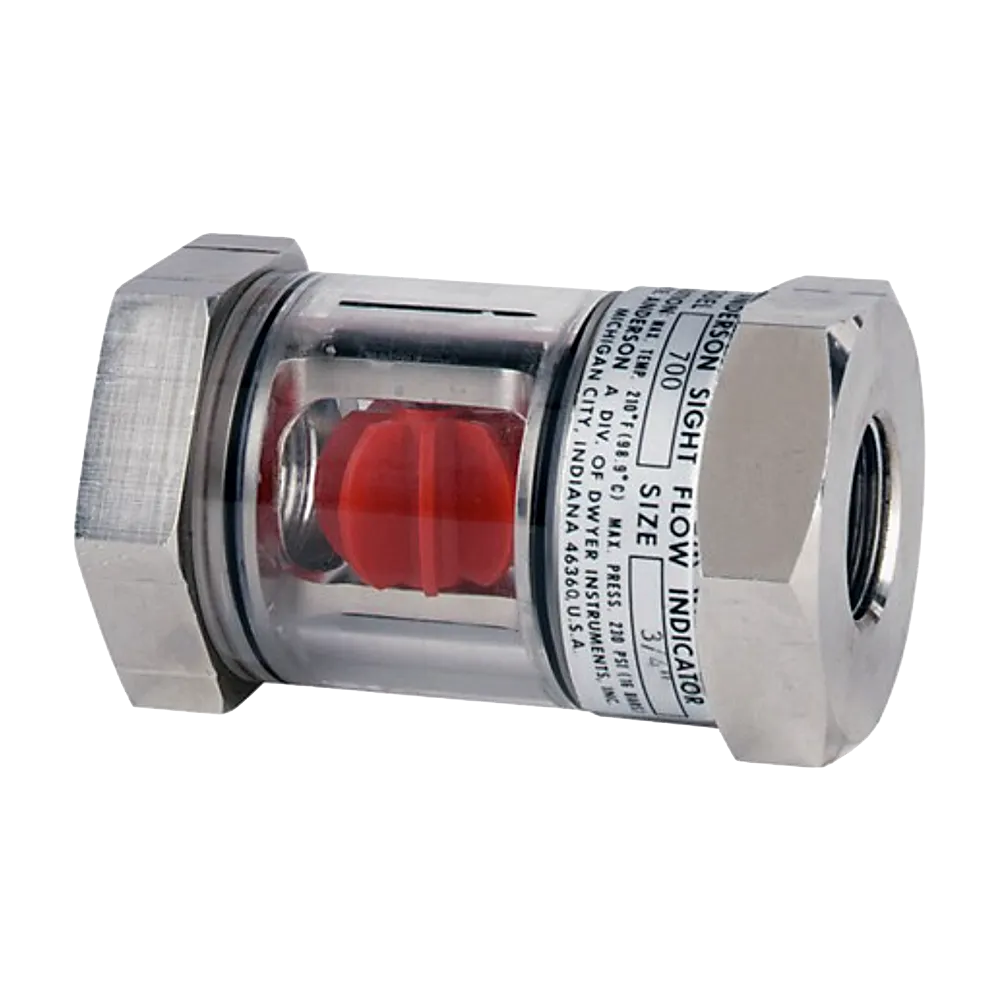Dwyer SFI-700 sight flow indicator with red impeller